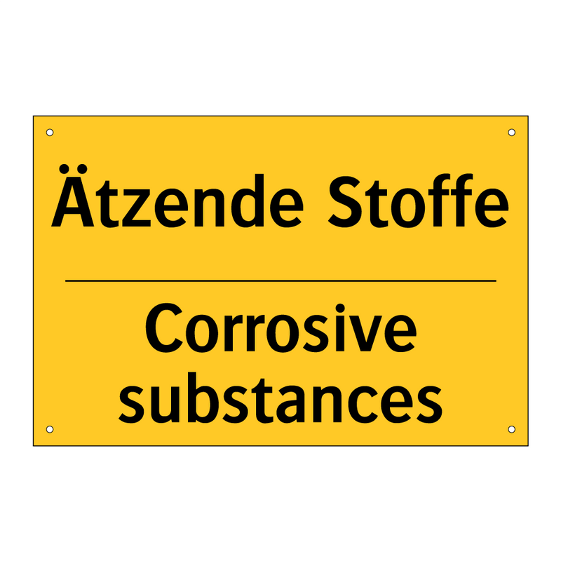Ätzende Stoffe - Corrosive substances