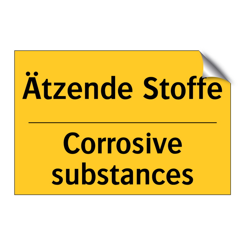 Ätzende Stoffe - Corrosive substances