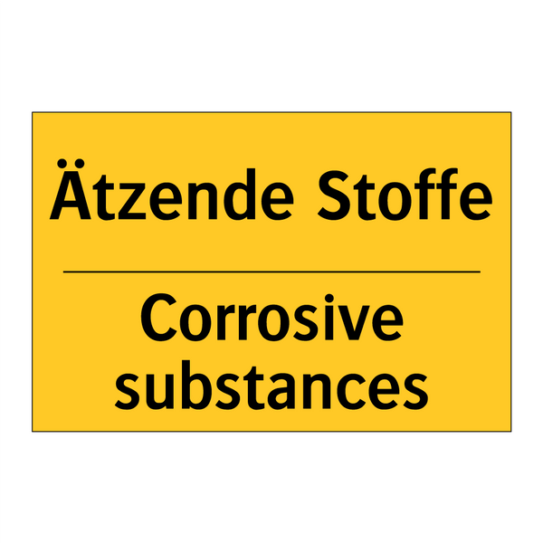 Ätzende Stoffe - Corrosive substances