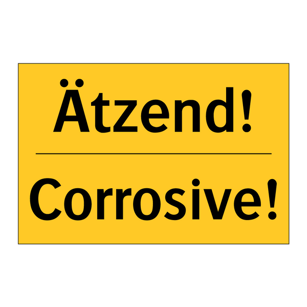 Ätzend! - Corrosive!