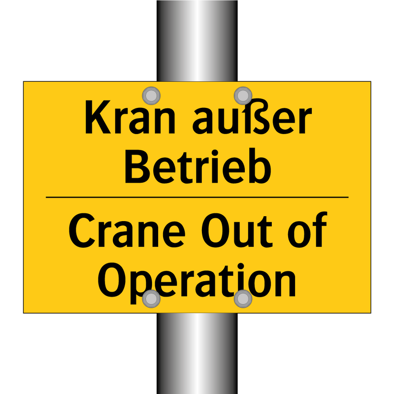 Kran außer Betrieb - Crane Out of Operation