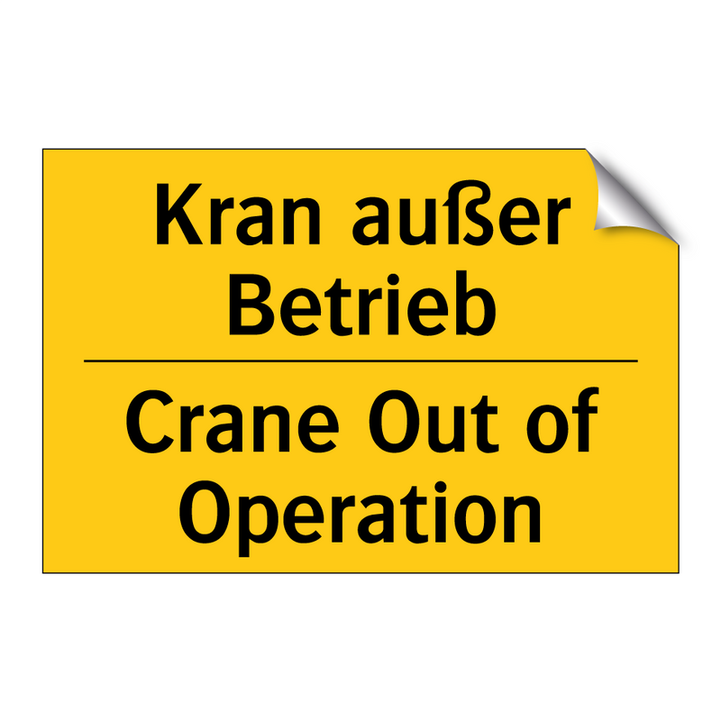Kran außer Betrieb - Crane Out of Operation