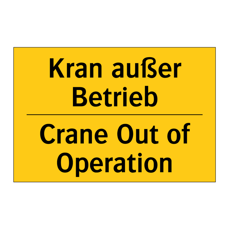 Kran außer Betrieb - Crane Out of Operation