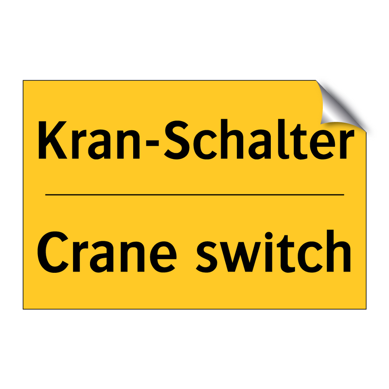 Kran-Schalter - Crane switch