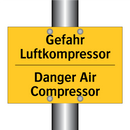 Gefahr Luftkompressor - Danger Air Compressor