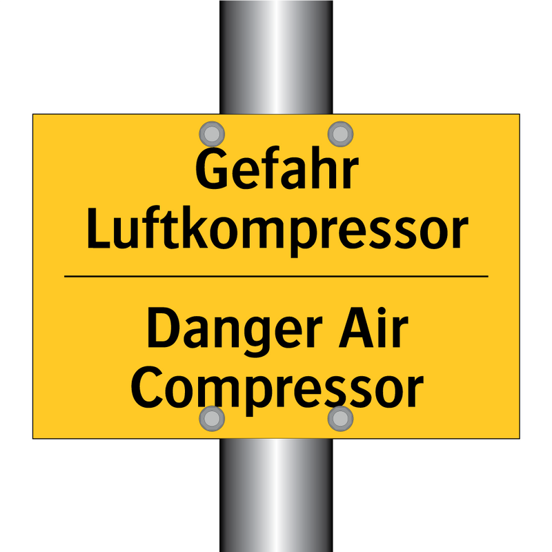Gefahr Luftkompressor - Danger Air Compressor