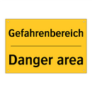 Gefahrenbereich - Danger area