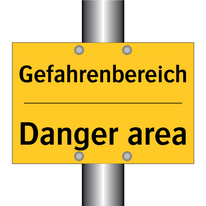 Gefahrenbereich - Danger area
