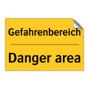 Gefahrenbereich - Danger area