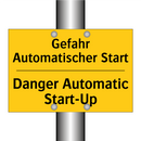 Gefahr Automatischer Start - Danger Automatic Start-Up