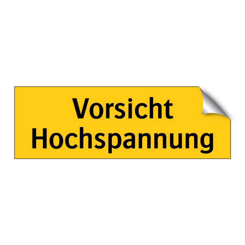 Vorsicht Hochspannung