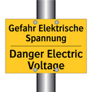 Gefahr Elektrische Spannung - Danger Electric Voltage