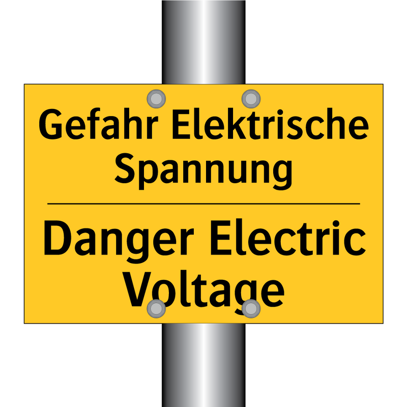 Gefahr Elektrische Spannung - Danger Electric Voltage