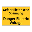 Gefahr Elektrische Spannung - Danger Electric Voltage