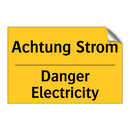 Achtung Strom - Danger Electricity