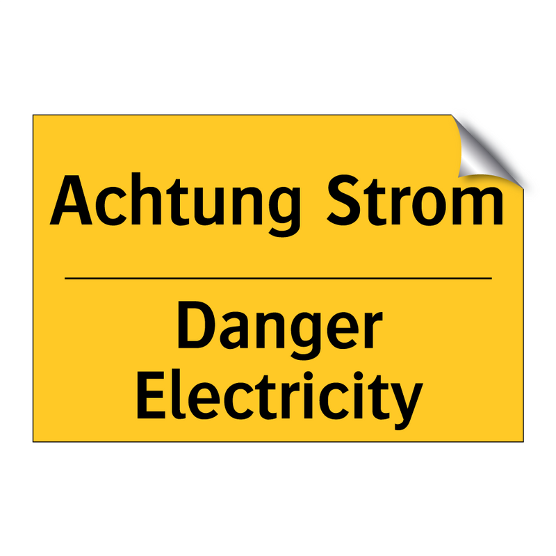 Achtung Strom - Danger Electricity