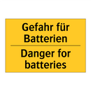 Gefahr für Batterien - Danger for batteries