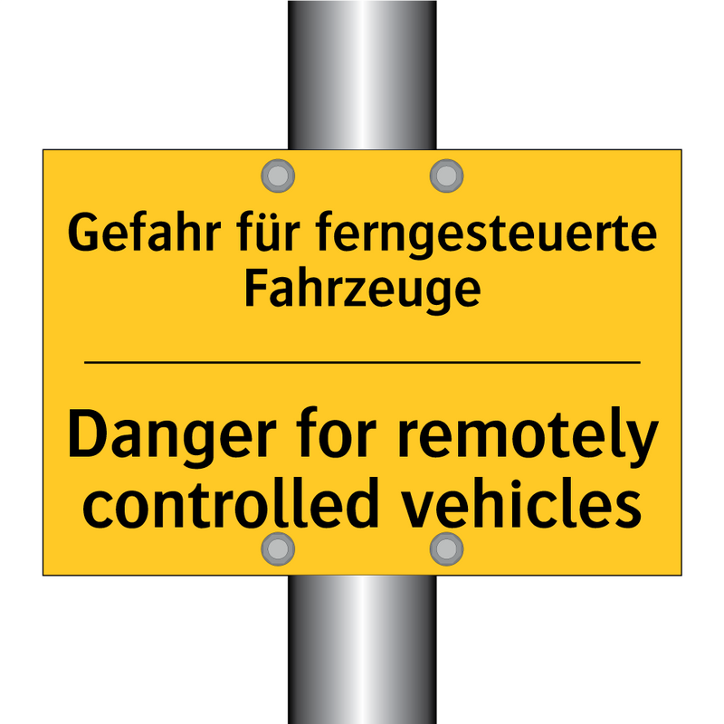 Gefahr für ferngesteuerte Fahrzeuge/.../ - Danger for remotely controlled /.../