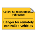 Gefahr für ferngesteuerte Fahrzeuge/.../ - Danger for remotely controlled /.../