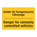 Gefahr für ferngesteuerte Fahrzeuge/.../ - Danger for remotely controlled /.../