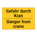 Gefahr durch Kran - Danger from crane