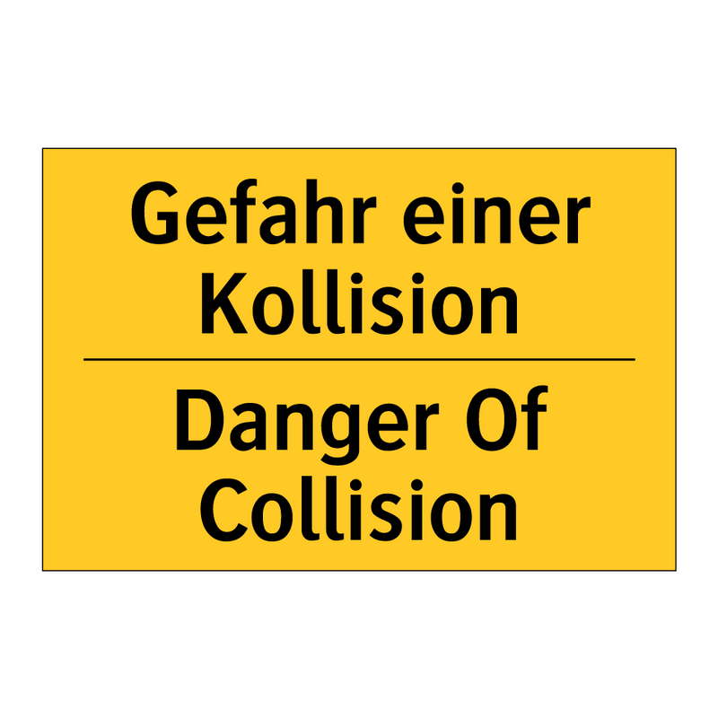 Gefahr einer Kollision - Danger Of Collision