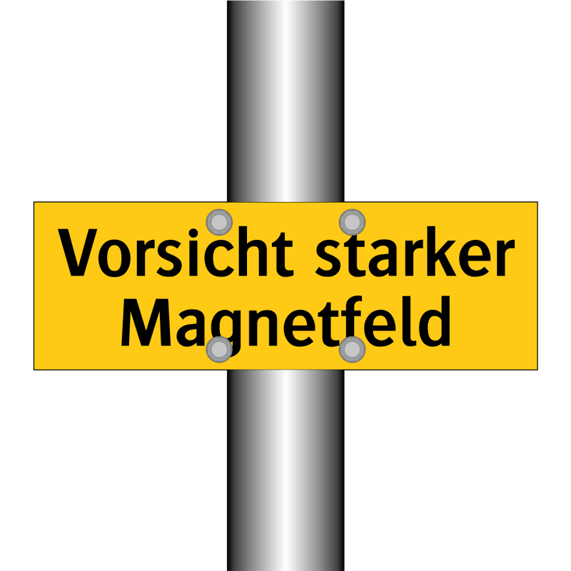 Vorsicht starker Magnetfeld