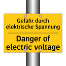 Gefahr durch elektrische Spannung/.../ - Danger of electric voltage