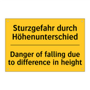 Sturzgefahr durch Höhenunterschied/.../ - Danger of falling due to difference /.../