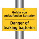 Gefahr von auslaufenden Batterien/.../ - Danger of leaking batteries