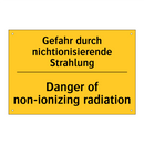 Gefahr durch nichtionisierende /.../ - Danger of non-ionizing radiation/.../