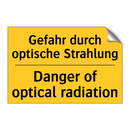 Gefahr durch optische Strahlung/.../ - Danger of optical radiation