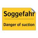 Soggefahr - Danger of suction