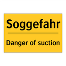 Soggefahr - Danger of suction
