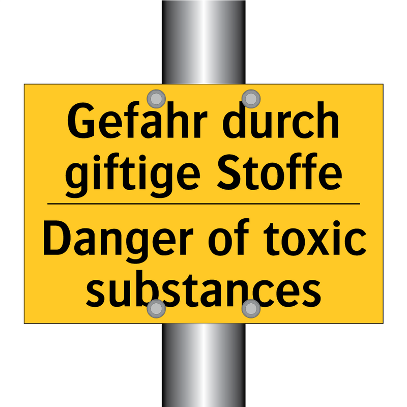Gefahr durch giftige Stoffe - Danger of toxic substances