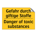 Gefahr durch giftige Stoffe - Danger of toxic substances