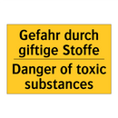 Gefahr durch giftige Stoffe - Danger of toxic substances
