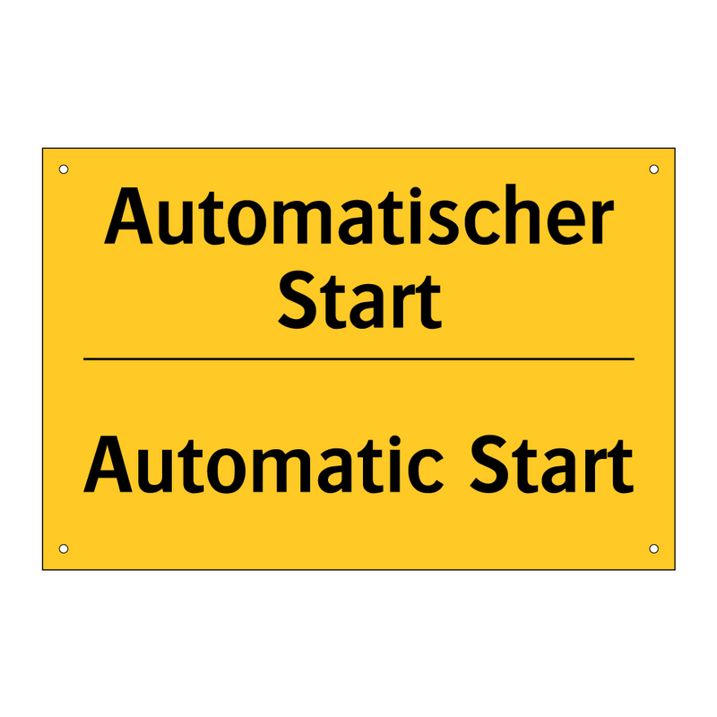 Automatischer Start - Automatic Start