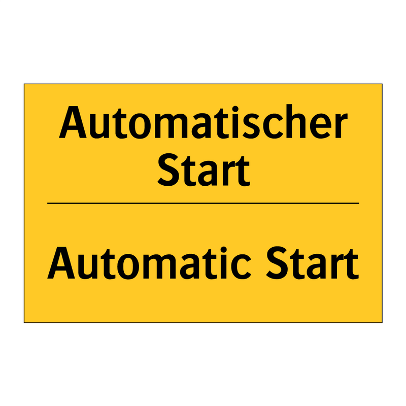 Automatischer Start - Automatic Start