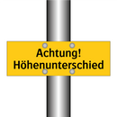 Achtung! Höhenunterschied