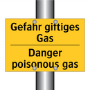 Gefahr giftiges Gas - Danger poisonous gas