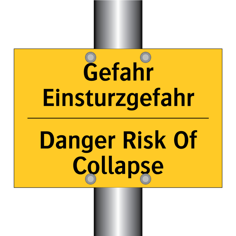 Gefahr Einsturzgefahr - Danger Risk Of Collapse