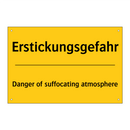 Erstickungsgefahr - Danger of suffocating atmosphere/.../