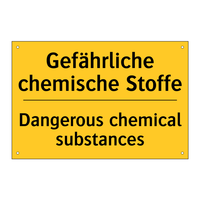 Gefährliche chemische Stoffe - Dangerous chemical substances