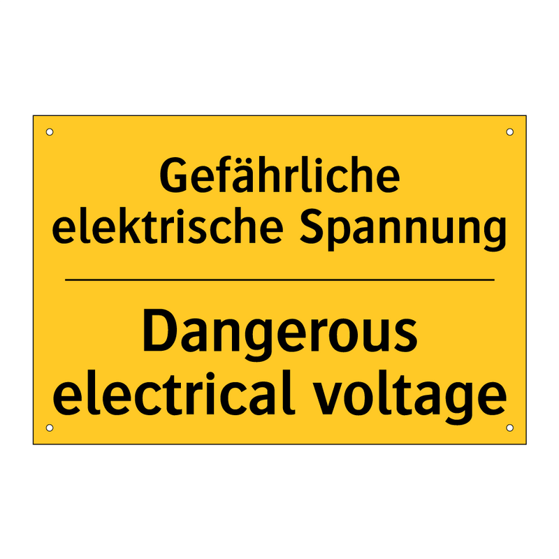 Gefährliche elektrische Spannung/.../ - Dangerous electrical voltage