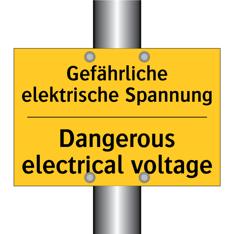 Gefährliche elektrische Spannung/.../ - Dangerous electrical voltage