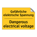 Gefährliche elektrische Spannung/.../ - Dangerous electrical voltage