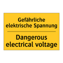 Gefährliche elektrische Spannung/.../ - Dangerous electrical voltage