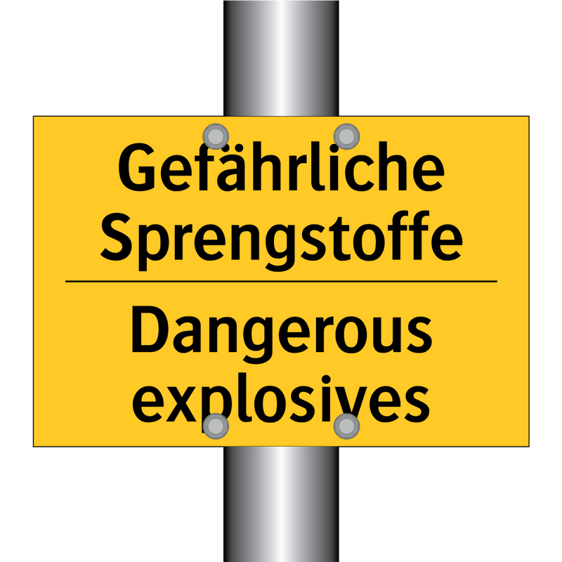 Gefährliche Sprengstoffe - Dangerous explosives