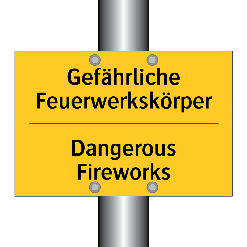 Gefährliche Feuerwerkskörper - Dangerous Fireworks